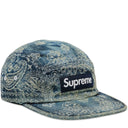 Boné Supreme Bandana Jacquard Denim Camp Azul