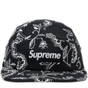 Boné Supreme Floral Jacquard Camp Preto