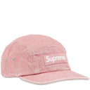 Boné Supreme Denim Camp Rosa