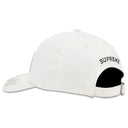 Boné Supreme Leather Appliqué 6-Panel Branco