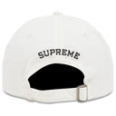 Boné Supreme Leather Appliqué 6-Panel Branco