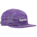 Boné Supreme Reflective Jacquard Camp Roxo