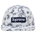 Boné Supreme Floral Jacquard Camp Branco
