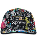 Boné Supreme Aoi Embroidered Camp Preto
