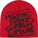 Gorro Supreme x Martithé + François Girbaud Vermelho