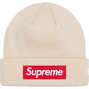 Gorro Supreme x New Era Box Logo Bege