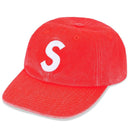 Boné Supreme Pigment Coated Canvas S Logo 6 Panel Laranja