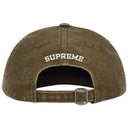 Boné Supreme Pigment Coated Canvas S Logo 6 Panel Verde Oliva