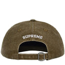 Boné Supreme Pigment Coated Canvas S Logo 6 Panel Verde Oliva