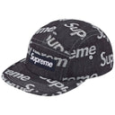 Boné Supreme Jacquard Logos Denim Camp Azul Marinho