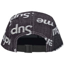 Boné Supreme Jacquard Logos Denim Camp Azul Marinho