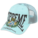 Boné Supreme Crest Mesh Back 6 Panel Azul Claro