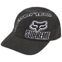 Boné Supreme x Fox Racing 6 Panel Preto