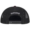 Boné Supreme x B B Simon Studded Mesh Back 5-Panel Vermelho xadrez