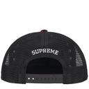 Boné Supreme x B B Simon Studded Mesh Back 5-Panel Vermelho xadrez