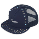 Boné Supreme x B B Simon Studded Mesh Back 5-Panel Azul Marinho