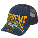 Boné Supreme Crest Mesh Back 6 Panel Azul Marinho