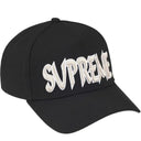 Boné Supreme x New Era Sharp Spellout Preto