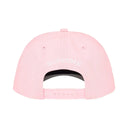 Boné Supreme x New Era Sharp Spellout Rosa Claro