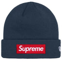 Boné Gorro Supreme x New Era Box Logo Azul Marinho