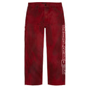 Calça Jeans Supreme Double Knee Refletiva Vermelha