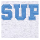 Agasalho Moletom Supreme Collegiate Appliqué Com Zíper Cinza