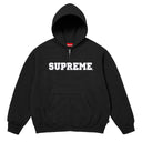 Agasalho Moletom Supreme Collegiate Appliqué Com Zíper Preto