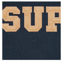Agasalho Moletom Supreme Collegiate Appliqué Com Zíper Azul Marinho