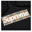 Agasalho Moletom Supreme x Burberry Box Logo Preto