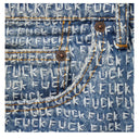 Calça Jeans Supreme Fuck Stitch Azul