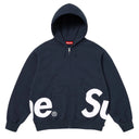 Agasalho Moletom Supreme Big Logo Com Zíper Azul Marinho