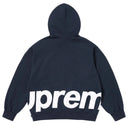 Agasalho Moletom Supreme Big Logo Com Zíper Azul Marinho