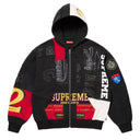 Agasalho Moletom Supreme Patchwork Com Zíper Preto