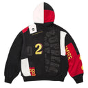 Agasalho Moletom Supreme Patchwork Com Zíper Preto