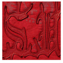 Agasalho Moletom Supreme Leather Appliqué Com Zíper Vermelho