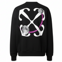Moletom Off-White Arrows Print Crewneck Preto