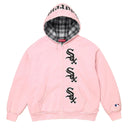 Agasalho Moletom Supreme x Chicago White Sox Com Zíper Rosa Claro