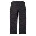 Calça Jeans Supreme Jacquard Logos Double Knee Painter Preta
