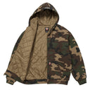 Agasalho Moletom Supreme x Dickies Quilted Lined Com Zíper Camuflado (Woodland)