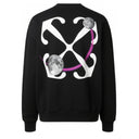 Agasalho Moletom Off-White Arrows Print Crewneck Preto