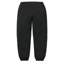 Calça de Moletom Supreme Aplique em Cetim Preta