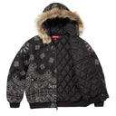 Jaqueta Supreme Bandana Jacquard Denim Work Preta