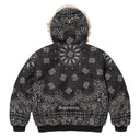 Jaqueta Supreme Bandana Jacquard Denim Work Preta